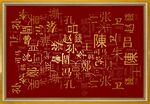 百家姓背景墙