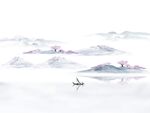 新中式石纹水墨山水