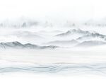 新中式石纹水墨山水