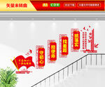 企业党建楼梯文化墙