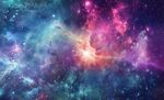 梦幻彩色星空背景墙