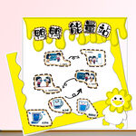 幼儿园喝水素材展板