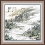 流水生财装饰画