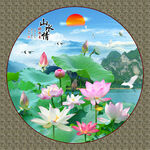 山水画流水生财