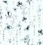 水墨花