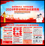 2024年职业病宣传周展板海报