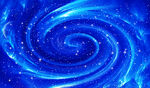 唯美蓝色旋涡宇宙星空壁画