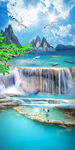 流水生财风景玄关