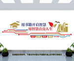 学校图书馆文化墙