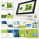 绿色环保画册ID设计模板