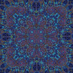 蓝色抽象地毯