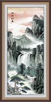 竖版山水画