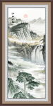 竖幅山水画