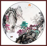大厅山水画