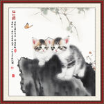 国画小猫