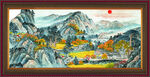 国画山水风景
