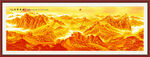 长城国画万里长城山水画 