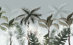 热带植物椰子树电视背景墙壁画