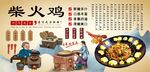 柴火鸡背景墙
