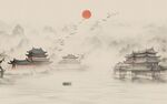 水墨江南水乡