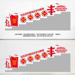 党纪学习教育楼道文化墙