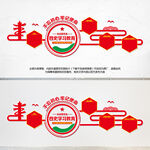 四史学习教育党建文化墙