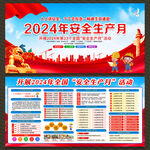 2024年安全生产月展板
