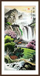 竖幅山水画