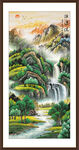 竖式山水画