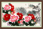 国画牡丹 