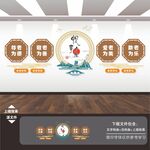 最美悦享夕阳红重阳节文化墙展板