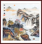 国画山水风景画