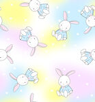 卡通兔子渐变背景图案