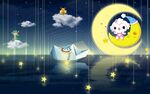 卡通星空背景墙 