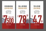高端湖居学府洋房卖点系列海报