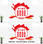 四个意识文化墙
