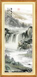 竖版山水画