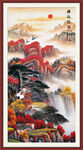竖幅山水画