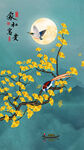 中式花鸟玄关画