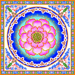  藏族 花边 