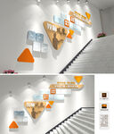 教师风采楼梯文化墙