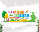 校园教育文化墙图片