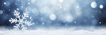 蓝底雪花背景