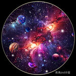 圆形星空
