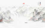 山水水墨画