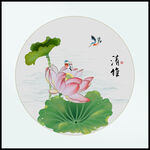 国画荷花 