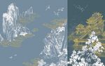 新中式背景墙 