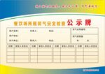 燃气公示牌