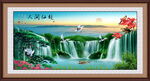 山水瀑布