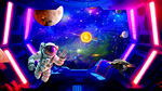 星空霓虹灯KTV背景